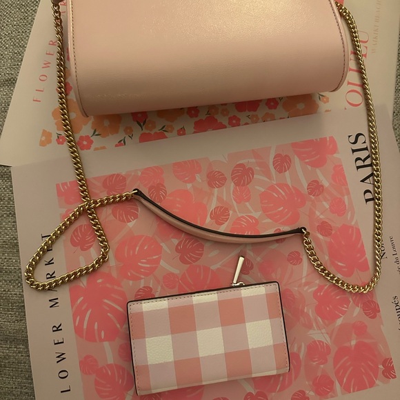 Kate Spade Medium Clutch or Shoulder Bag With Removable Gold Chainππ - Picture 7 of 16